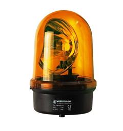 Rotating Beacon 883 230vAC AMBER IP65 w/Halogen bulb G 6.35 35 W